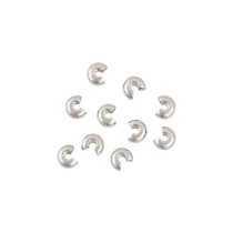 " Zlatka" Кримп покрывной FMK- X01 4 х 2. 5 мм 10 шт 01 под серебро