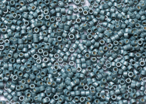 Бисер Япония MIYUKI Delica цилиндрический 11/0 5 г DB1847F тёмно-оцинкованная морская пена матовый прочное покрытие